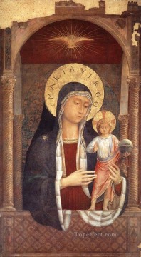 Benozzo Gozzoli Painting - La Virgen y el Niño dando bendiciones Benozzo Gozzoli
